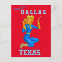 Greeting from Dallas Texas Postcard