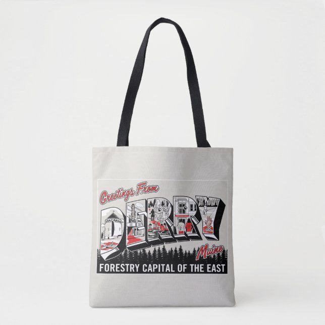 Greeting From Derry Maine Tote Bag (Front)