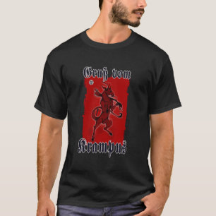 Greeting from Krampus Christmas Legend Figure T-Shirt