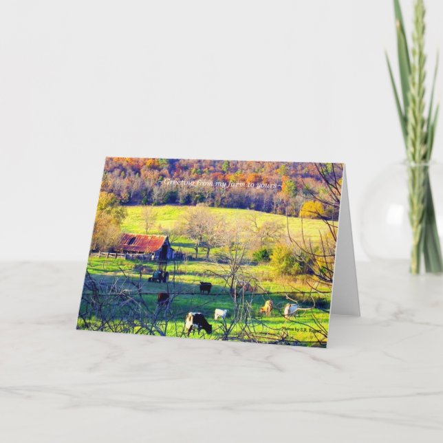 ~Greeting from my farm to yours~ Card (Front)