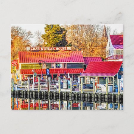 Greeting From St. Michaels Maryland Postcard