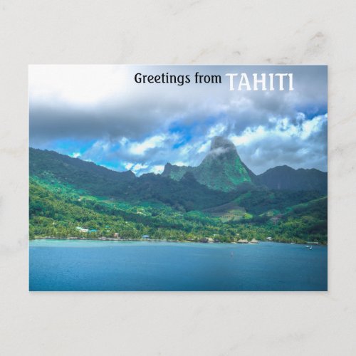 Greeting from Tahiti Postcard