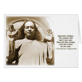Greeting/Note card. Affirmation by Yogananda Cards