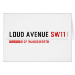 LOUD AVENUE  Greeting/note cards