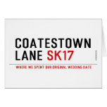 coatestown lane  Greeting/note cards