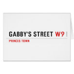 gabby's street  Greeting/note cards