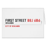 First Street  Greeting/note cards