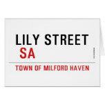 Lily STREET   Greeting/note cards