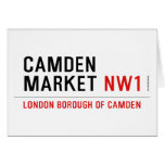 Camden market  Greeting/note cards