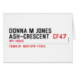 Donna M Jones Ash~Crescent   Greeting/note cards