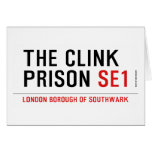 the clink prison  Greeting/note cards