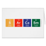 Sarcasm  Greeting/note cards