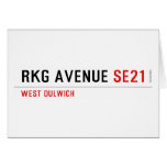 RKG Avenue  Greeting/note cards