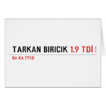 TARKAN BIRICIK  Greeting/note cards