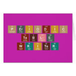 Periodic
 Table
 Writer  Greeting/note cards