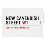 New Cavendish  Street  Greeting/note cards