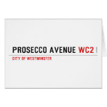 Prosecco avenue  Greeting/note cards