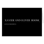 Xavier and Oliver   Greeting/note cards