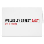 Wellesley Street  Greeting/note cards