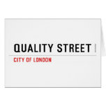 Quality Street  Greeting/note cards