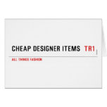 Cheap Designer items   Greeting/note cards