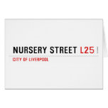 Nursery Street  Greeting/note cards