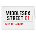 MIDDLESEX  STREET  Greeting/note cards