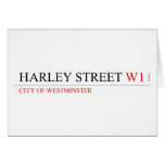 HARLEY STREET  Greeting/note cards