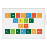 periodic 
 table 
 of 
 elements  Greeting/note cards