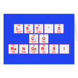 Let's
 GO
 Rangers!  Greeting/note cards
