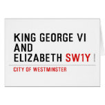 king george vi and elizabeth  Greeting/note cards