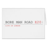 bore man road  Greeting/note cards