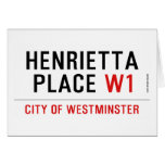 Henrietta  Place  Greeting/note cards