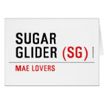 sugar glider  Greeting/note cards