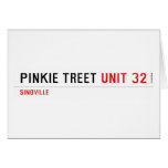 Pinkie treet  Greeting/note cards