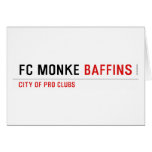 FC Monke  Greeting/note cards