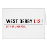 west derby  Greeting/note cards