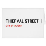 Thiepval Street  Greeting/note cards
