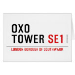 oxo tower  Greeting/note cards