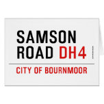 SAMSON  ROAD  Greeting/note cards