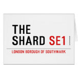THE SHARD  Greeting/note cards