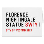 florence nightingale statue  Greeting/note cards