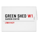 green shed  Greeting/note cards