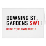 Downing St,  Gardens  Greeting/note cards