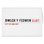 Bwlch Y Fedwen  Greeting/note cards