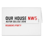 Our House  Greeting/note cards