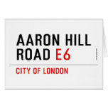 AARON HILL ROAD  Greeting/note cards