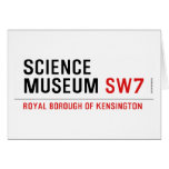 science museum  Greeting/note cards
