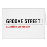 Groove Street  Greeting/note cards