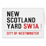 new scotland yard  Greeting/note cards